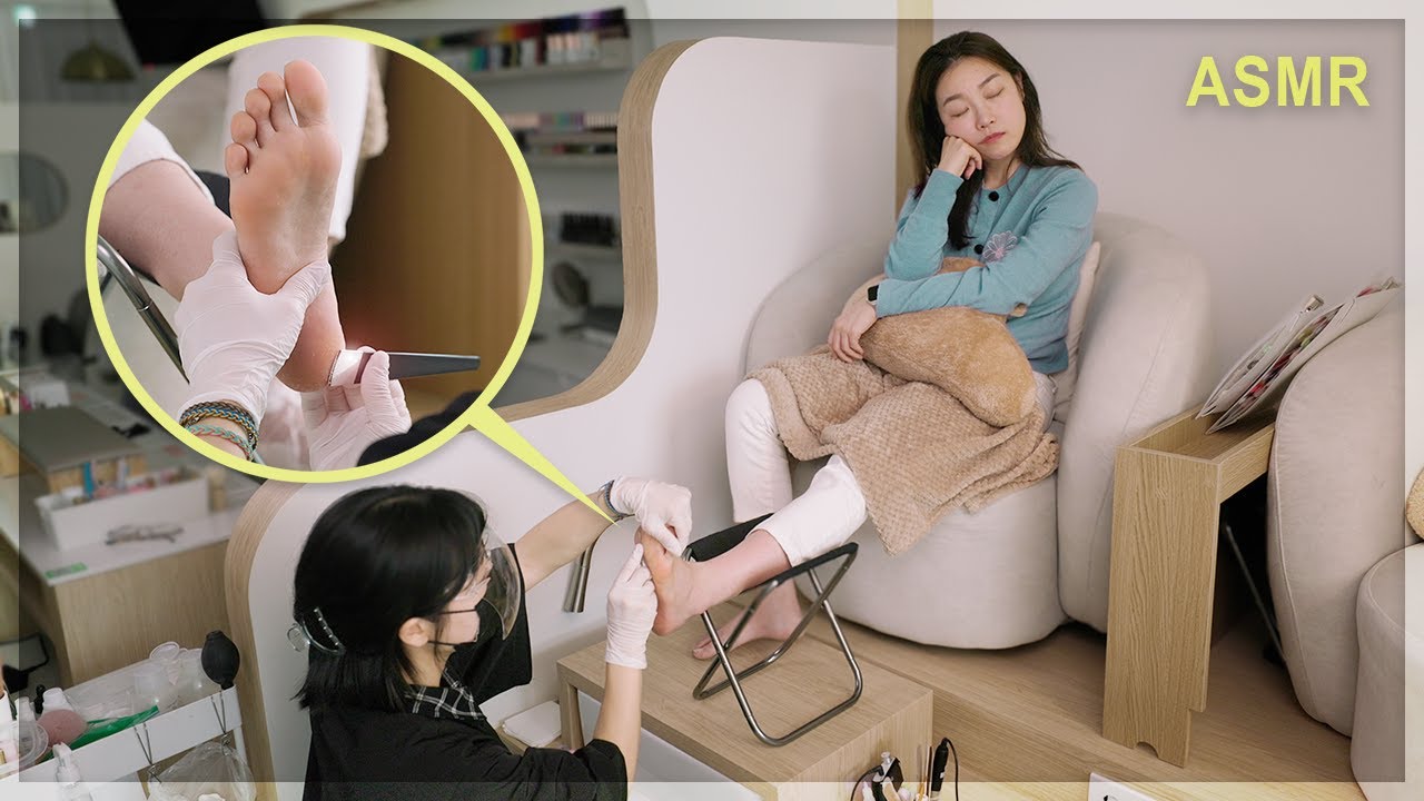 ASMR 😪 Уход за ногами, который преобразит уставшие ноги в нежную, как у младенца, кожу ☁️