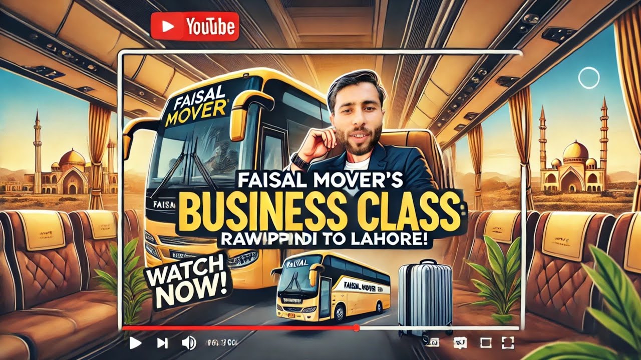 Из Исламабада в Лахор | Бизнес-класс Faisal Movers | Спальный автобус Faisal Movers |