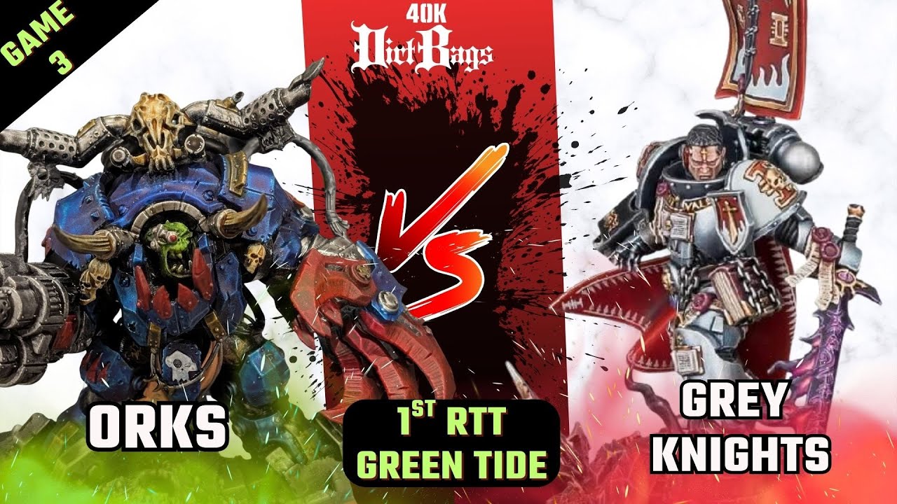 Orks 3-0 RTT Game 3 vs Grey Knights | Chapter Approved Competitive | Warhammer 40k Battle Report