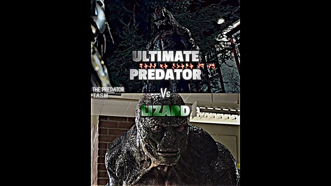 The Lizard vs Ultimate Predator #vsbattle #vsedit #tasm #predator #thelizard #wis #thepredator