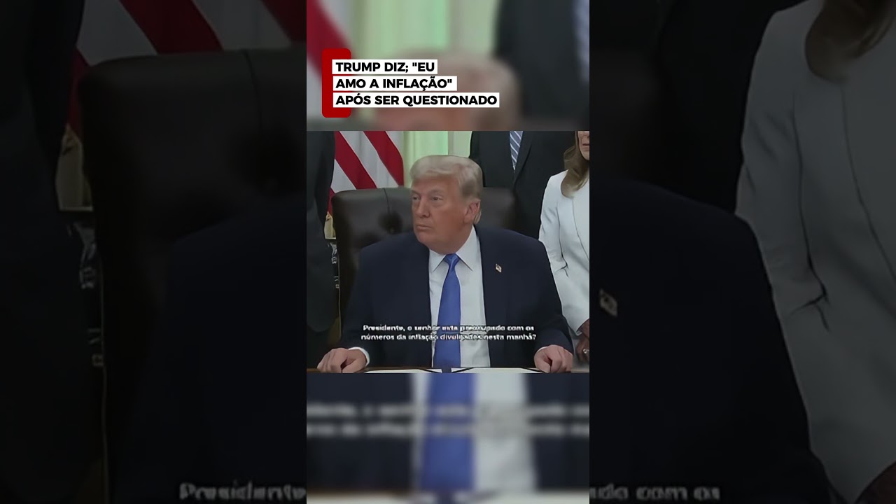 Trump diz amar a infla&ccedil;&atilde;o ap&oacute;s ser questionado sobre n&uacute;meros