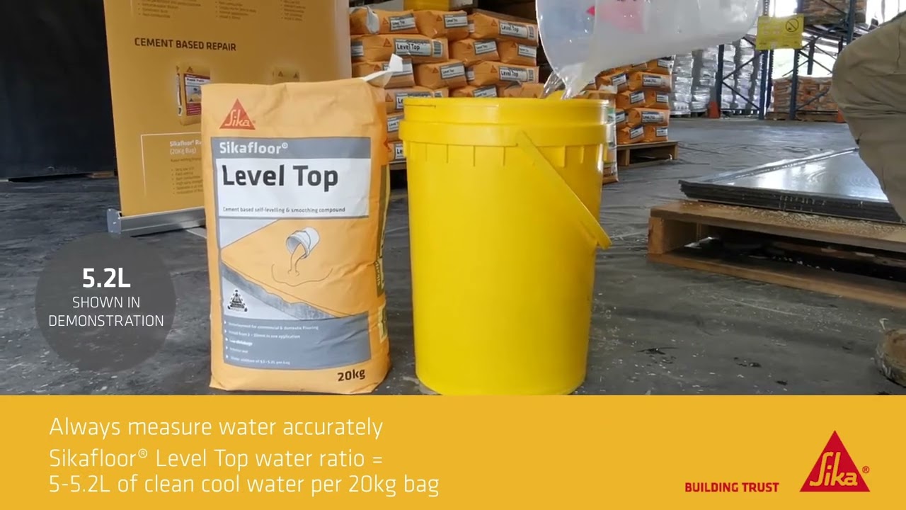 Get Floors Smooth, Fast with Sikafloor® Level TOP