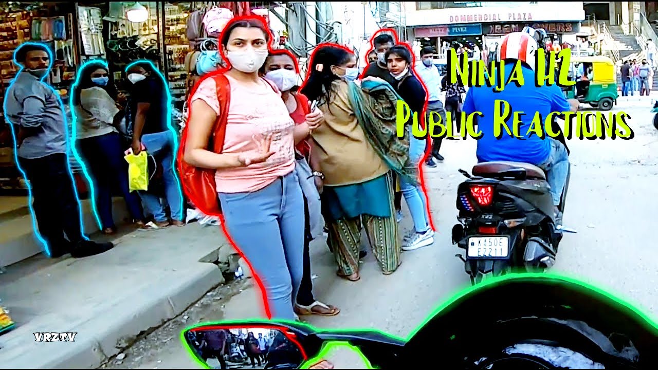 Её РЕАКЦИЯ на KAWASAKI NINJA H2 || Реакции общественности 2021