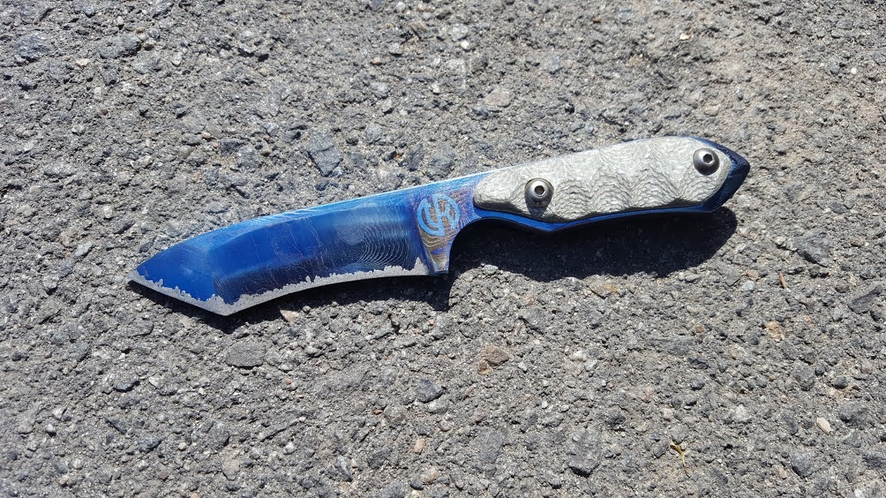 Tuff Knives Tanto Recurve Full Ti Fixed Blade