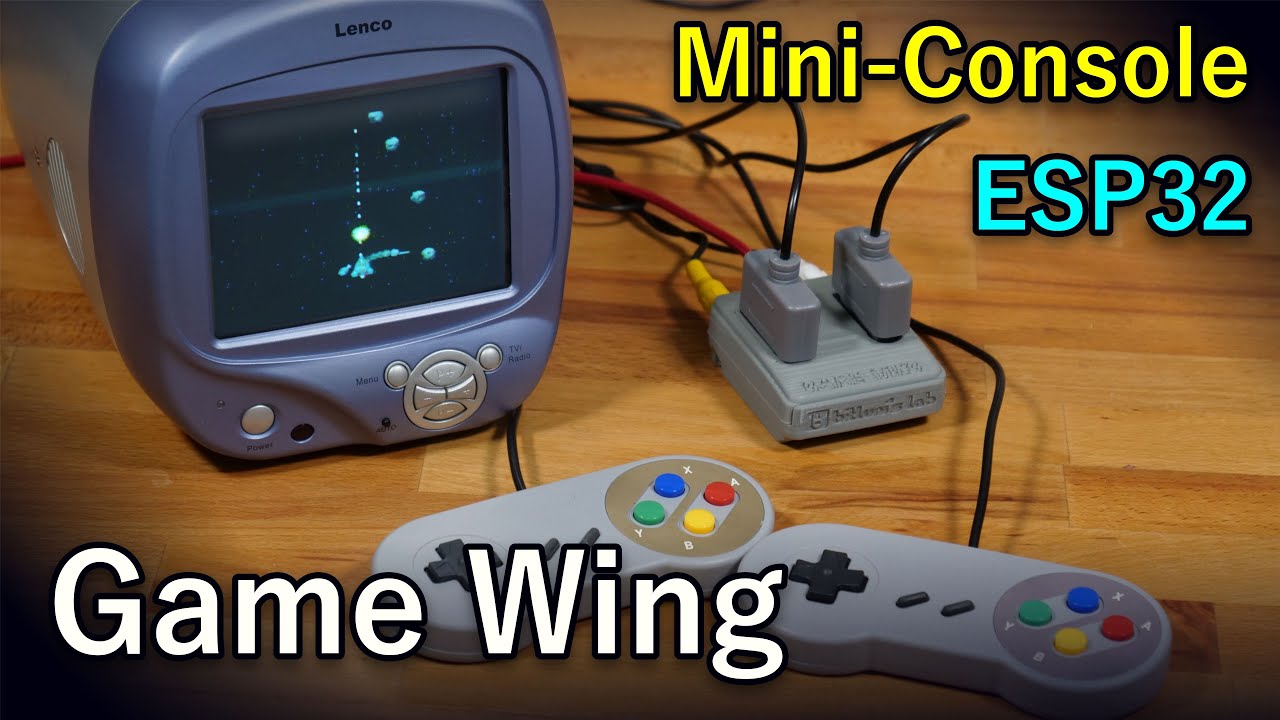 Мини-игровая консоль ESP32 — Game Wing