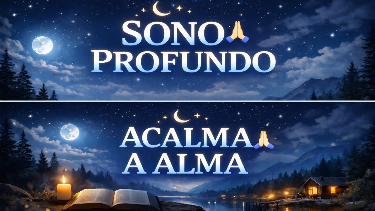 Louvores para Dormir 😴✨ | Relaxar & Acalmar a Alma 🙏 | Gospel para Sono Profundo