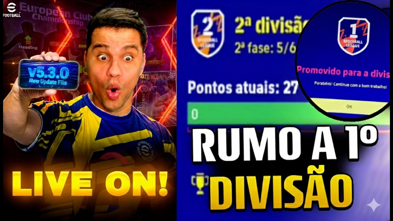 ESTAMOS AO VIVO! COOP + X1 5,00 REAIS NO EFOOTBALL 26 MOBILE!