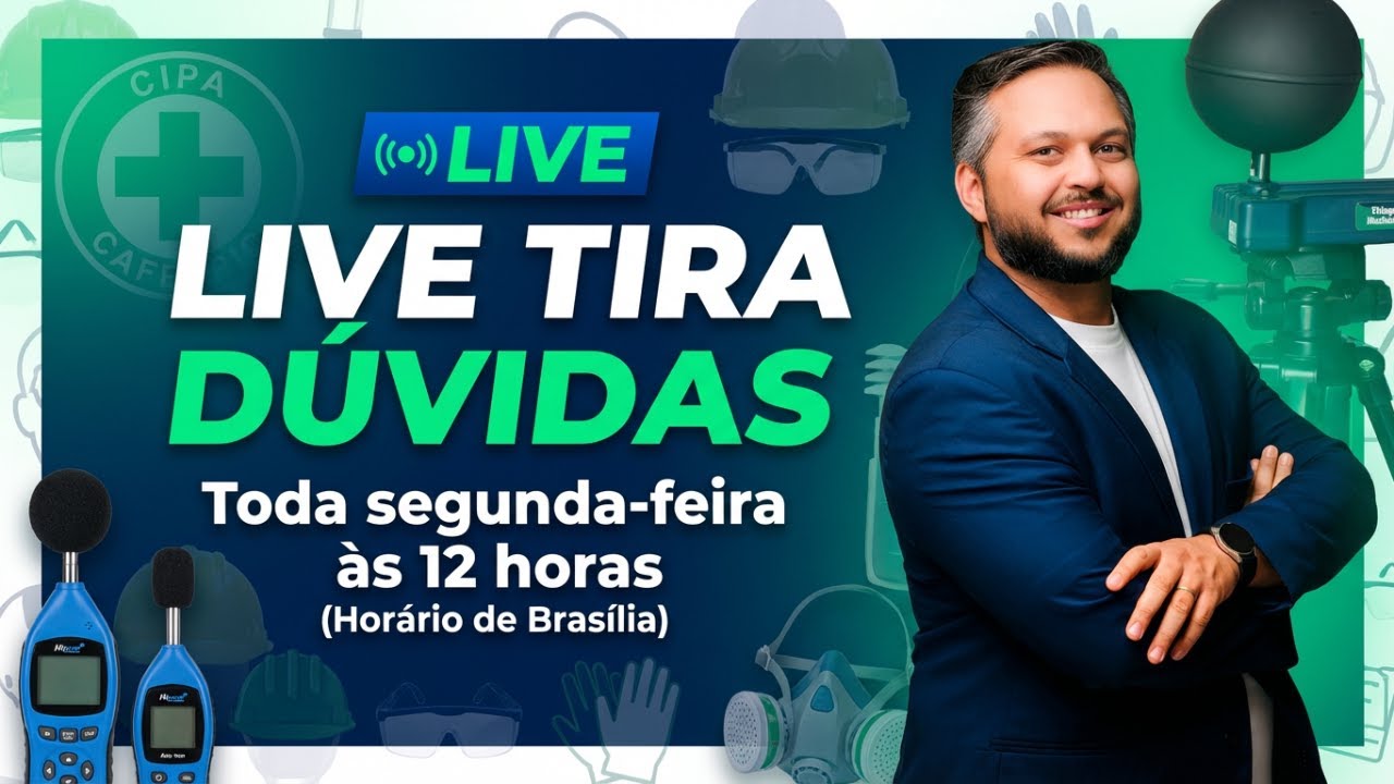 Live Tira Dúvidas sobre LTCAT, LIP, eSocial e Higiene Ocupacional - 02/03/2026 📱
