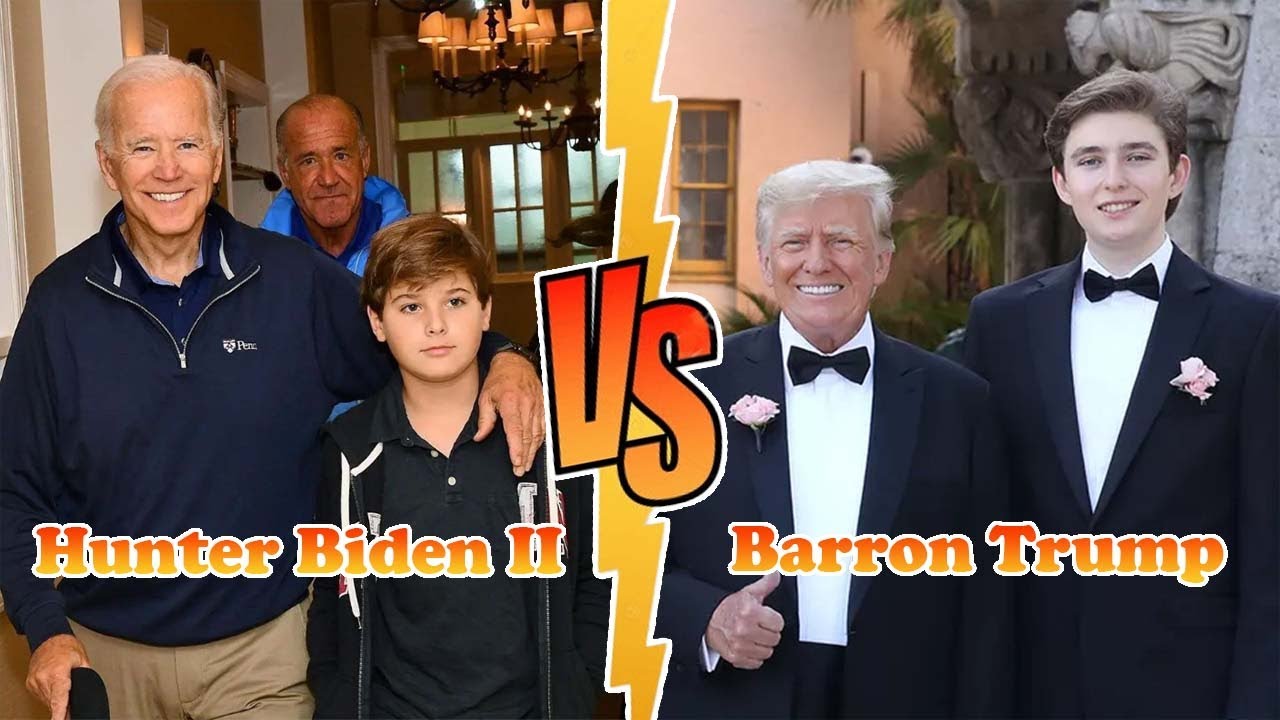 Barron Trump (Donald Trump's Son) Vs Hunter Biden II (Joe Biden's Grandson) Transformation ★ 2023
