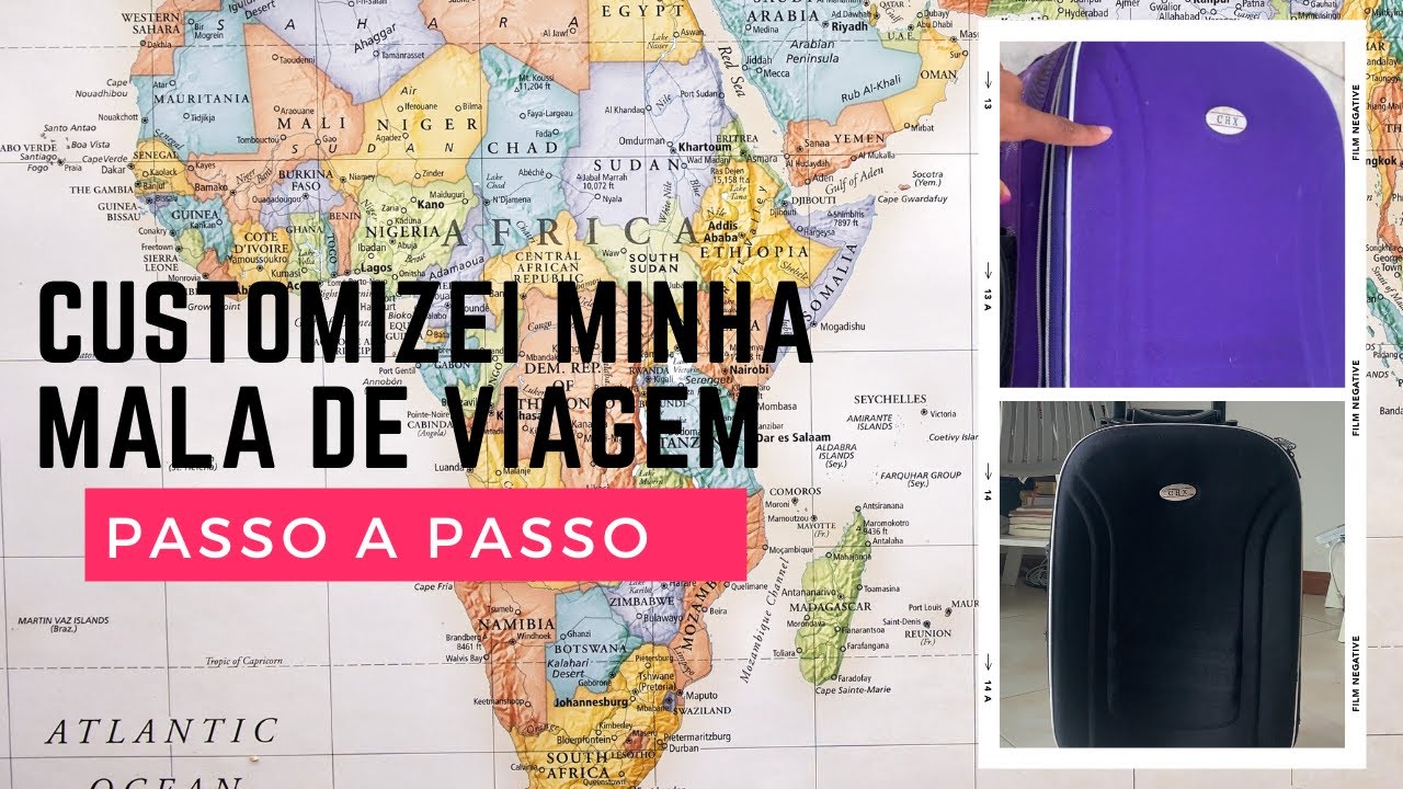 DIY- Como customizar uma mala de viagem.