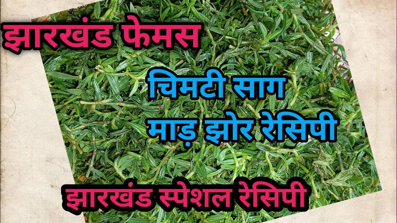Jharkhand special Chimti Sag Mad Jhor Recipe झारखंड स्पेशल चिमटी साग माड़ झोर रेसिपी 