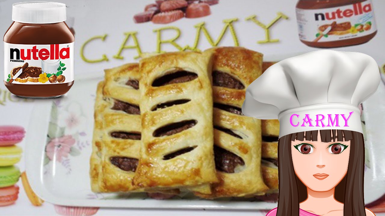 Ricetta facile, sfogliatine con nutella (pasta sfoglia e nutella)