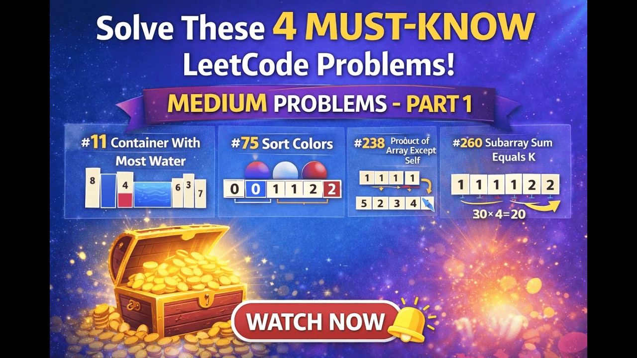 Top 4 LeetCode Mediums for FAANG | Array & Hashing Patterns