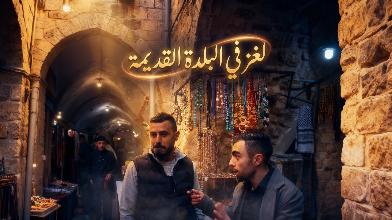 لغز على الطربق في البلدة القديمة مع اجواء  رمضان