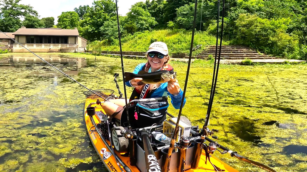 Topwater Frog Fishing - How I Fish Mats with A Hollow-Bodied Frog for Largemouth Bass