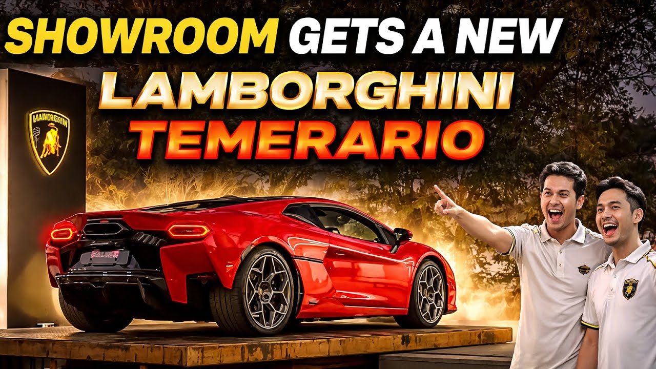 All new Lamborghini temerario in showroom 🫠