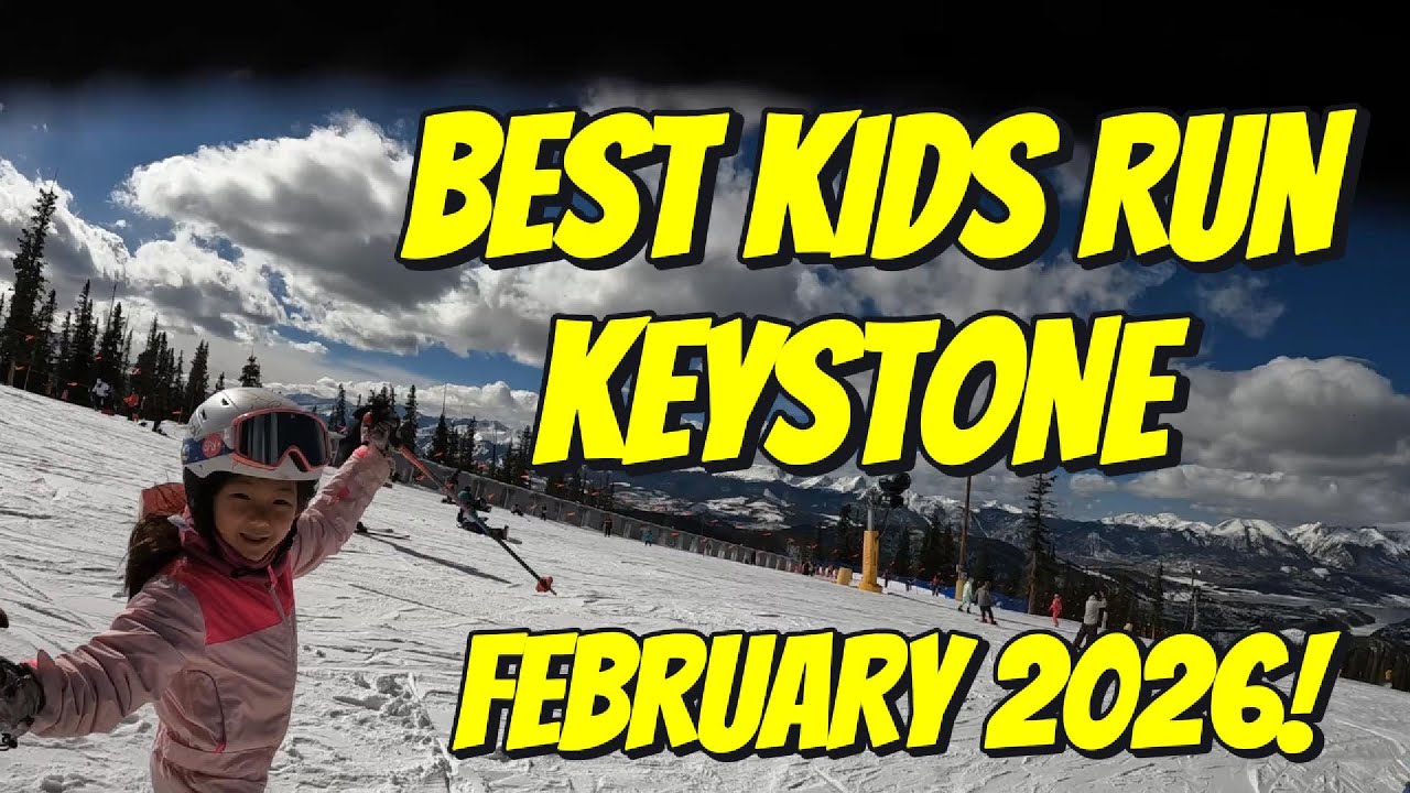 Best Keystone Ski Run for Intermediate Kids (FEB 2026) + Snowfort Tour | Family Ski Vlog