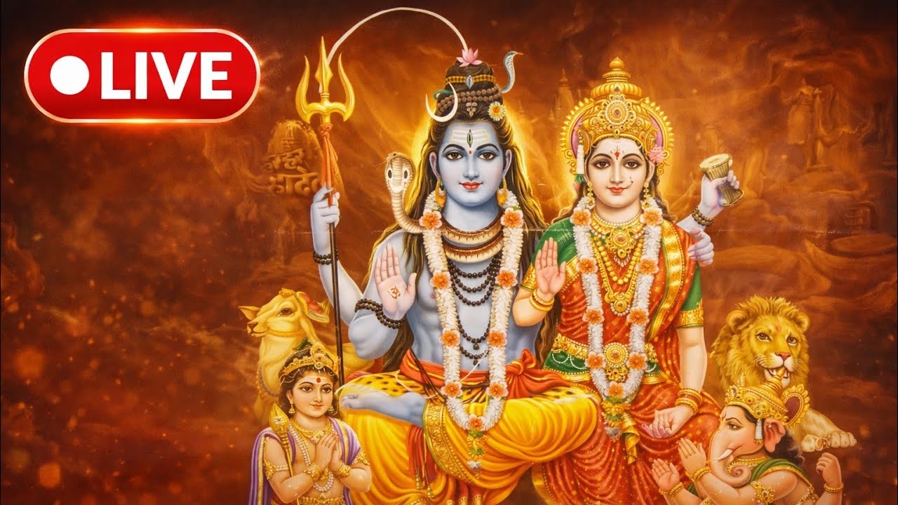 🔴 Live Darshan | Shiv Parivar Aarti | Har Har Mahadev | Bhakti Liveया🙏 Shiv Parivar Live