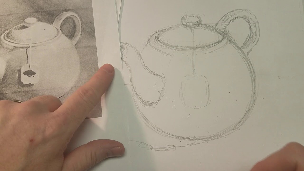 MY ART JOURNAL HOW TO DRAW A TEA POT AND ADD VALUE