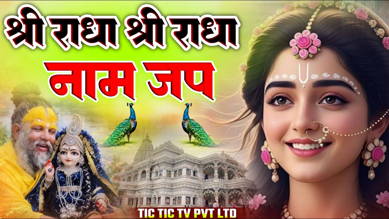 अखंड श्री राधा नाम जप 11000 Baar - Shri Radha Naam Jaap 11000 Times Radha Naam Dhun | Braj Dham Dhun