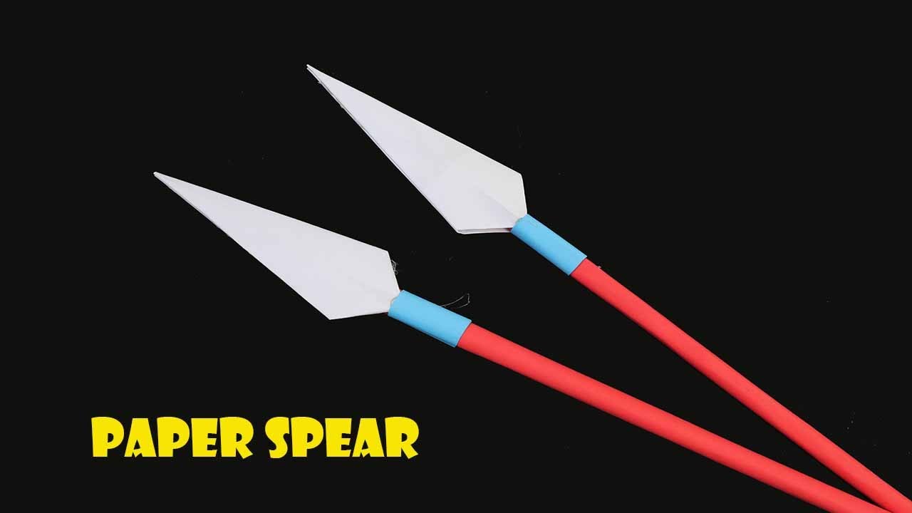DIY - How to make SPEAR from A4 paper | Paper Weapon | Easy | Tutorial