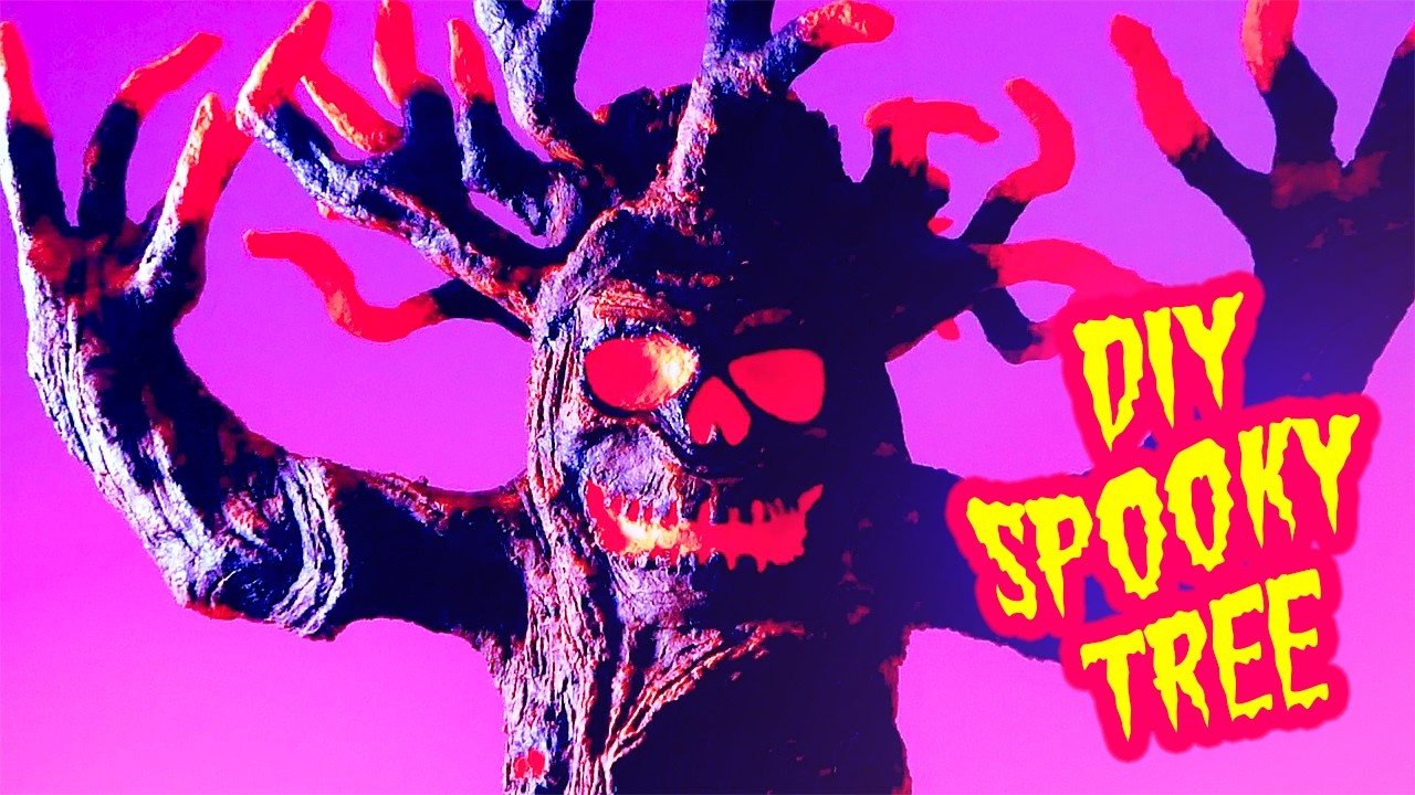 DIY Spooky Tree Decoration for Halloween