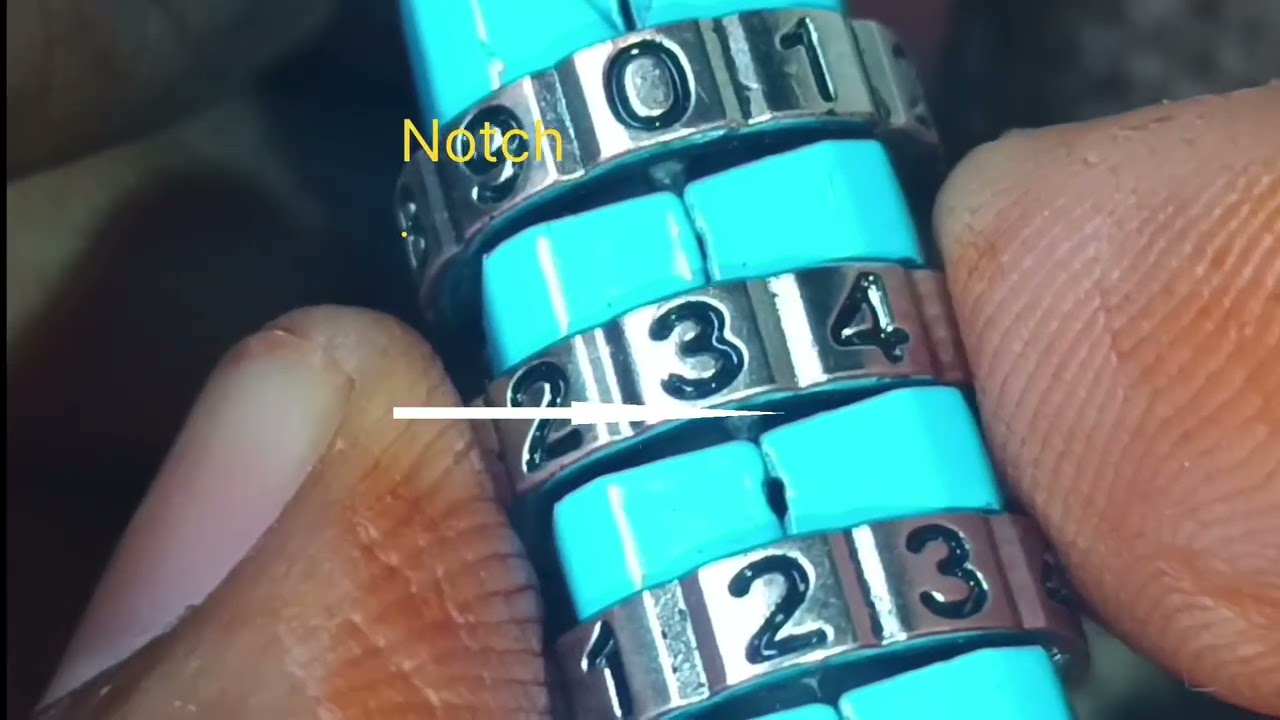 How to open 4 digit lock,🔐