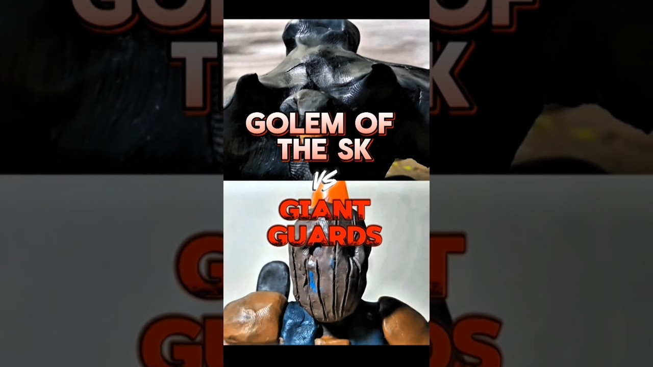 GOLEM OF THE SK VS GIANT GUARDS @d.anmator #edit #plasticine #claymotion #animation