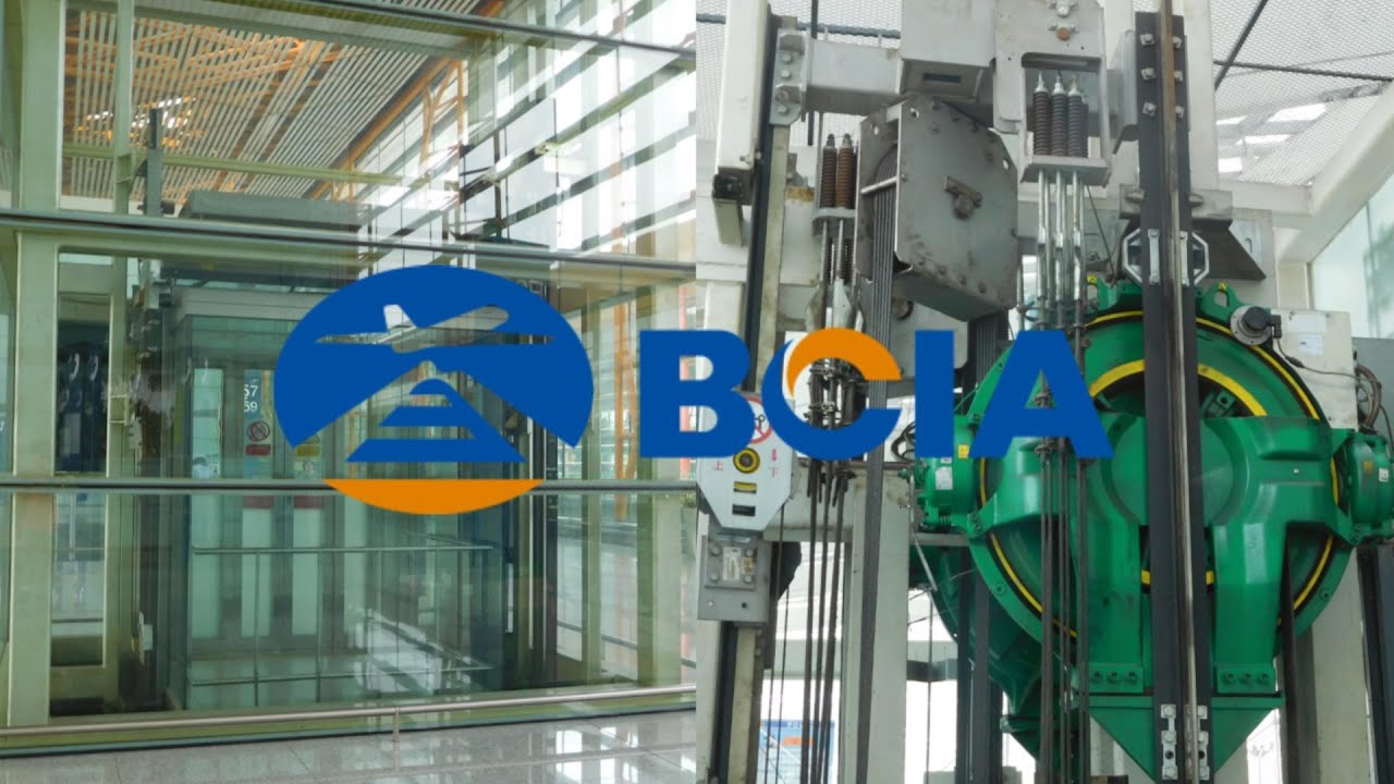 2 Full-Glass KONE EcoDisc Traction Elevators - Beijing Capital Intl. Airport - Beijing, China