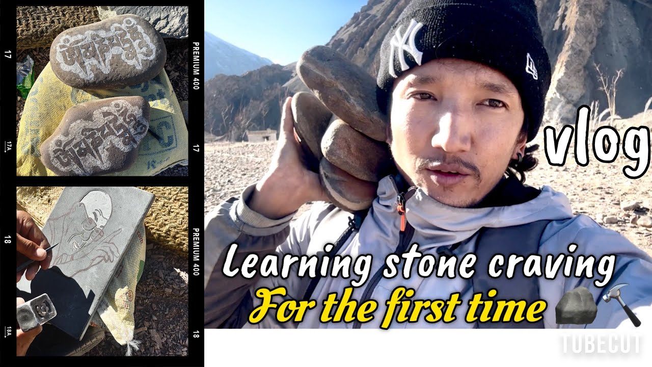 Впервые учусь делать вырезки из камней 🪨🔨 | Ladakhivlogger