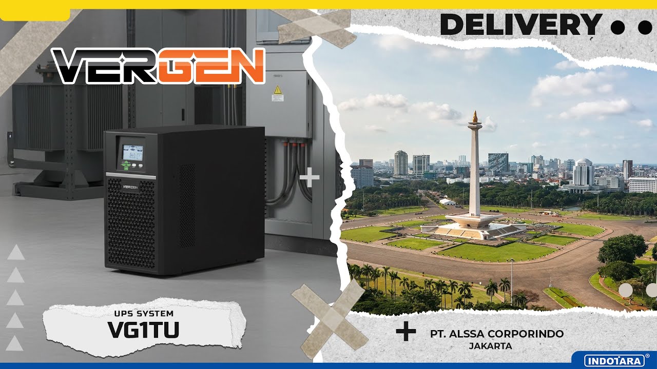 DELIVERY 10 UNIT VERGEN HEAVY DUTY HIGH FREQUENCY UPS SYSTEM VG1TU MENUJU PT. ALSSA CORPORINDO