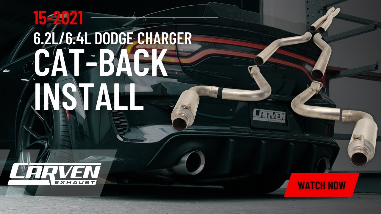 Видеообзор установки и установки выхлопной системы Cat-Back для Dodge Charger 2015–2023 годов #ca...