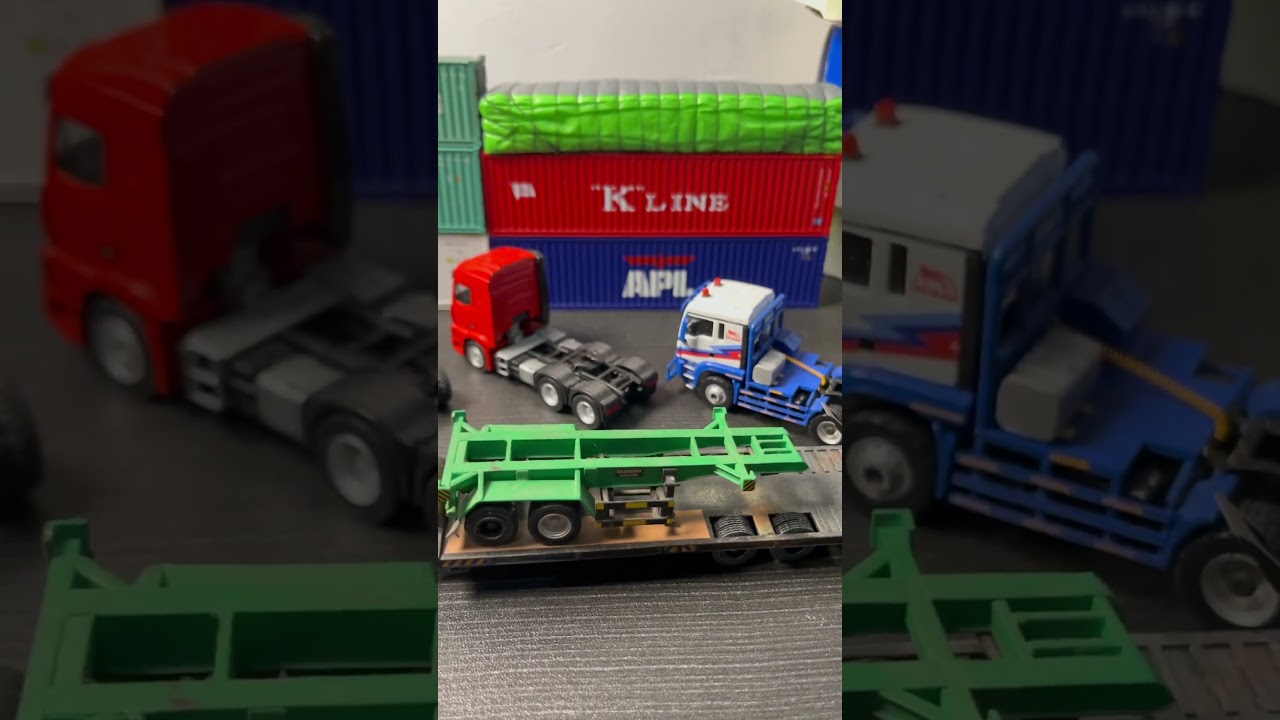 Pengiriman Trailer 20 Feet Scania Herpa Trailer Lowbed 