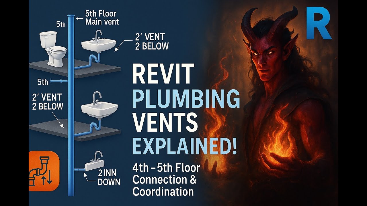 Revit Plumbing Vents Made Simple: Multi-Floor Connections, Tags & Coordination