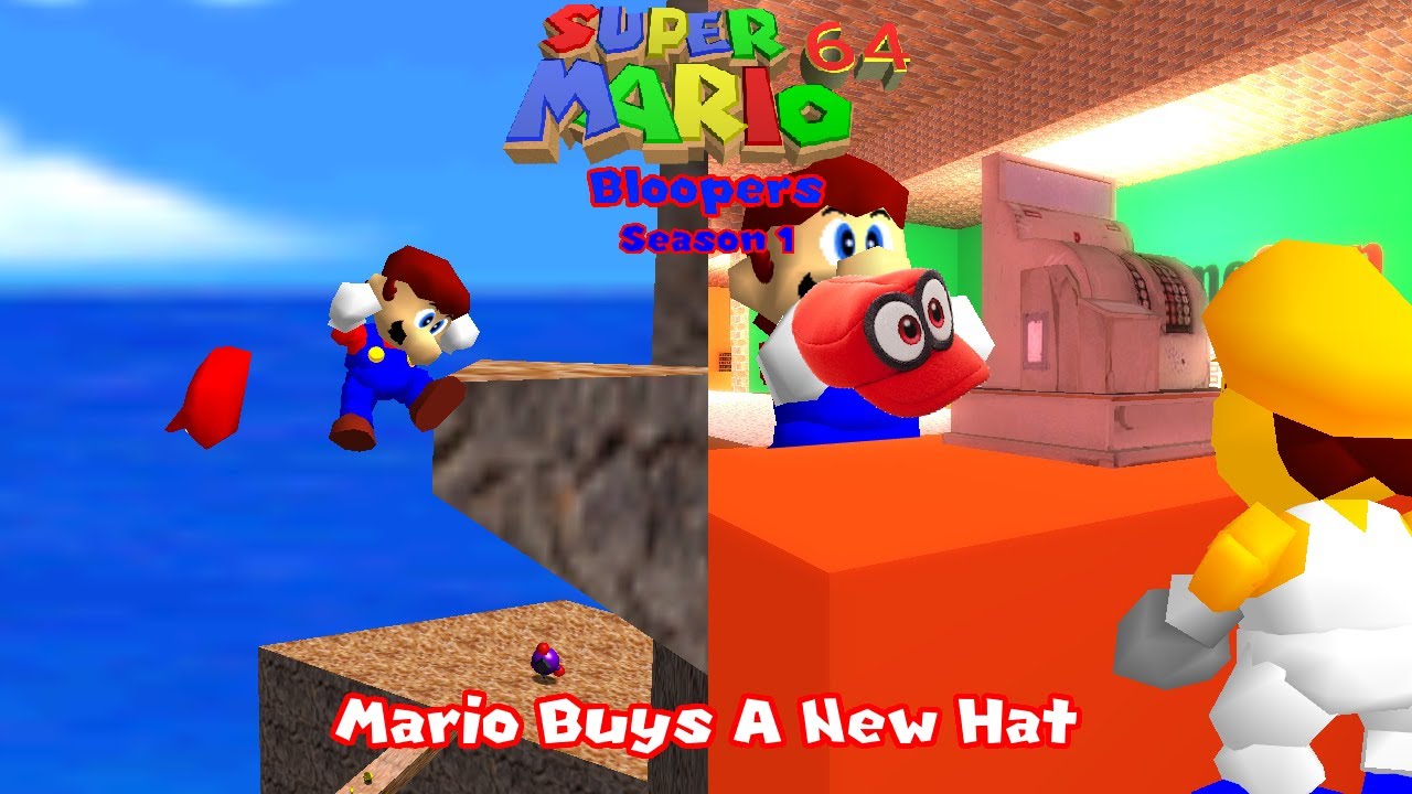 Super Mario 64 Bloopers: Season 1 Episode 2 (Ep 2) Mario Buys A New Hat (REUPLOADED)