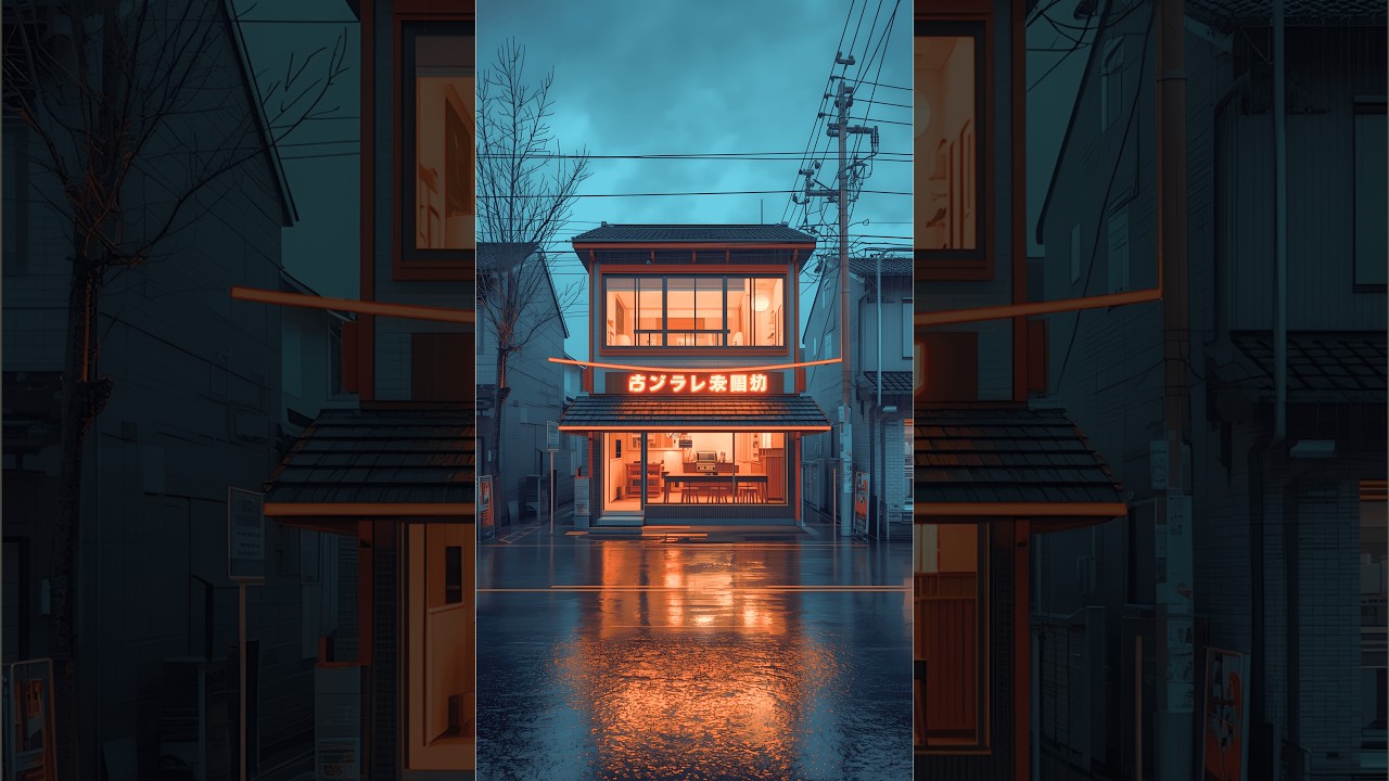🌙 LIVE Night Rain Ambience | LoFi Café Background Music
