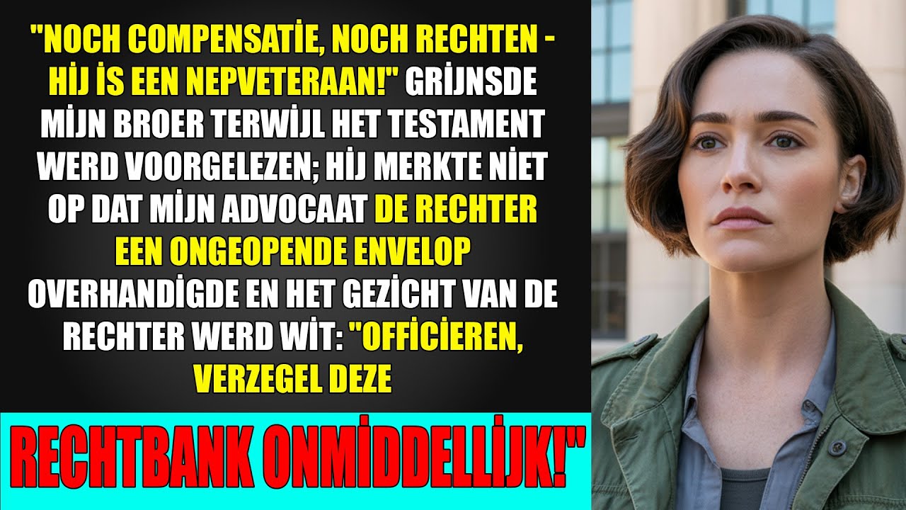 Mijn broer bespotte mijn dienst in de rechtszaal - totdat het bevel van de rechter alles veranderde.