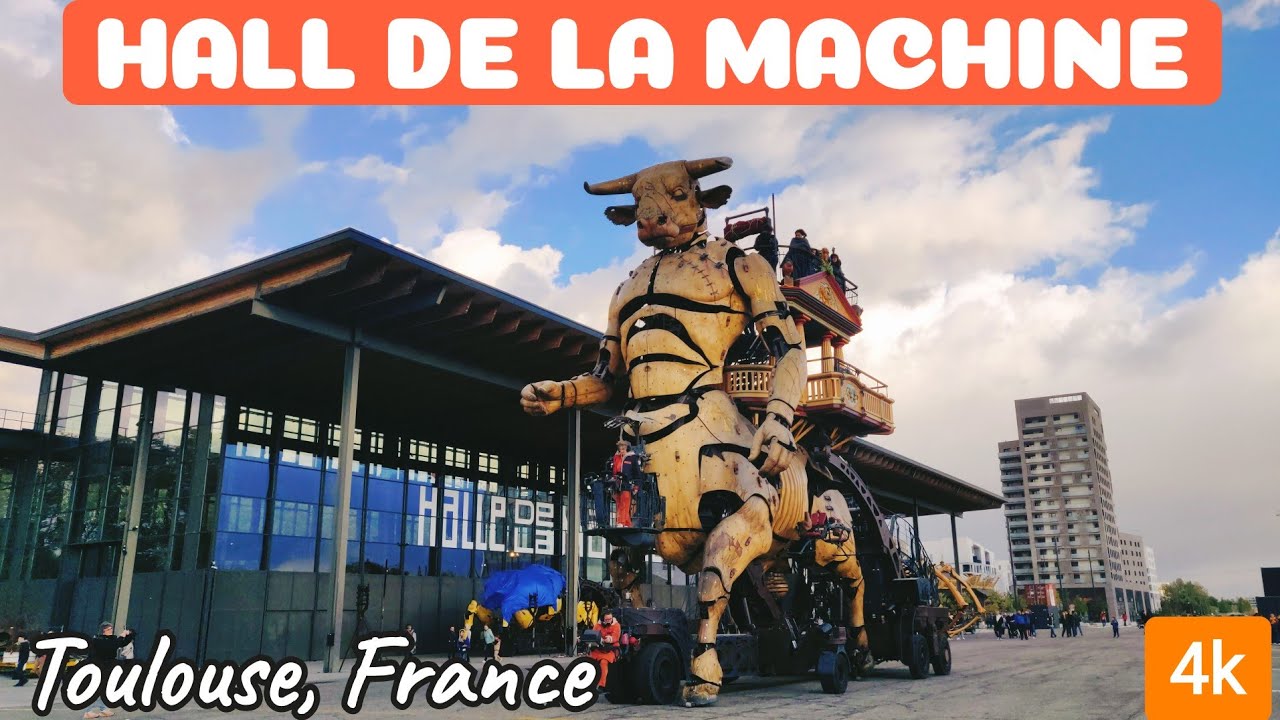 Hall de la Machine in Toulouse, France | Le Gardien du temple:le Minotaure et l'Araignée | 4k video
