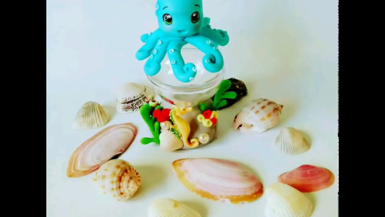 Passo a passo polvo de biscuit