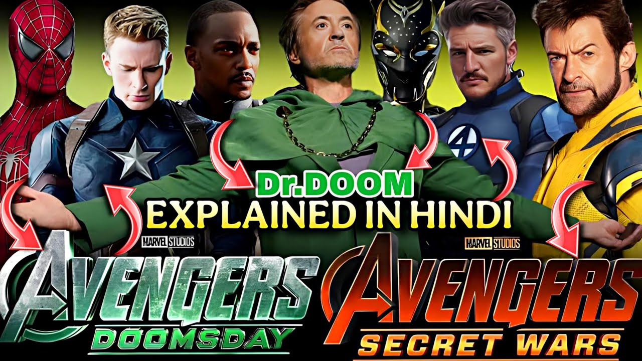 Avengers Doomsday Trailer Explained in hindi 🔥 Dr.Doom vs Fanatics Four 🤯 X-MEN vs Avengers fight 
