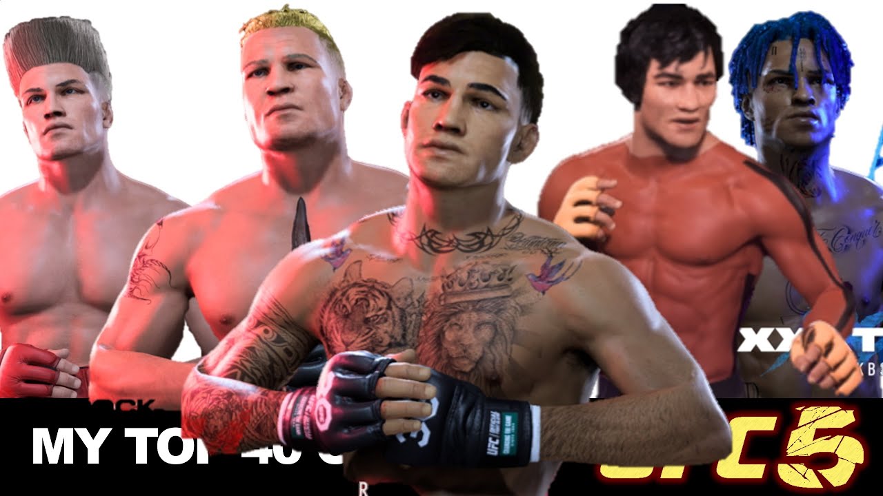 My Top 40 Created Fighters in UFC 5 CAF Formulas