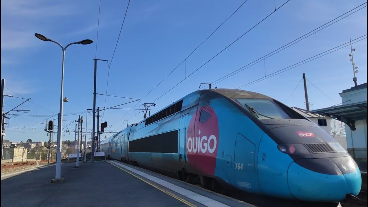 Voyage à bord d'un TGV Ouigo entre Brest et Morlaix