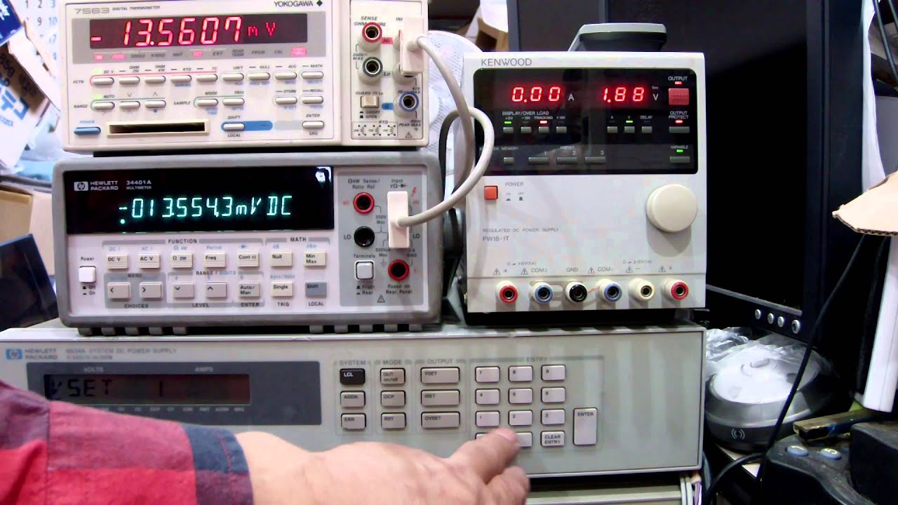 YEW 7563,HP 34401A,  HP 6634A