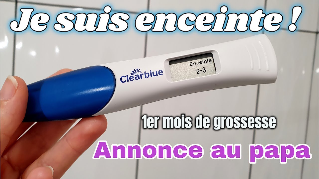 JE SUIS ENCEINTE 🤰L’ANNONCE À MON MARI 👶🏻 1er mois de GROSSESSE