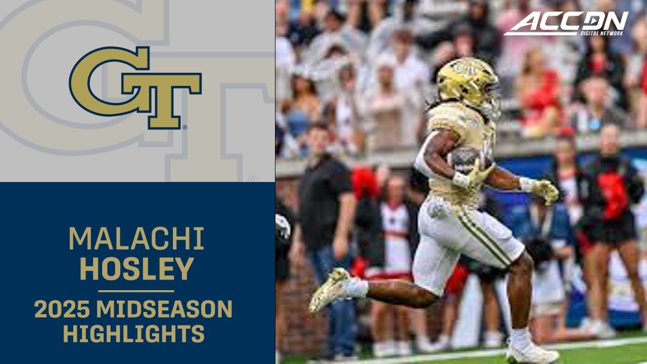 Georgia Tech RB Malachi Hosley Midseason Highlights | 2025 ACC Football
