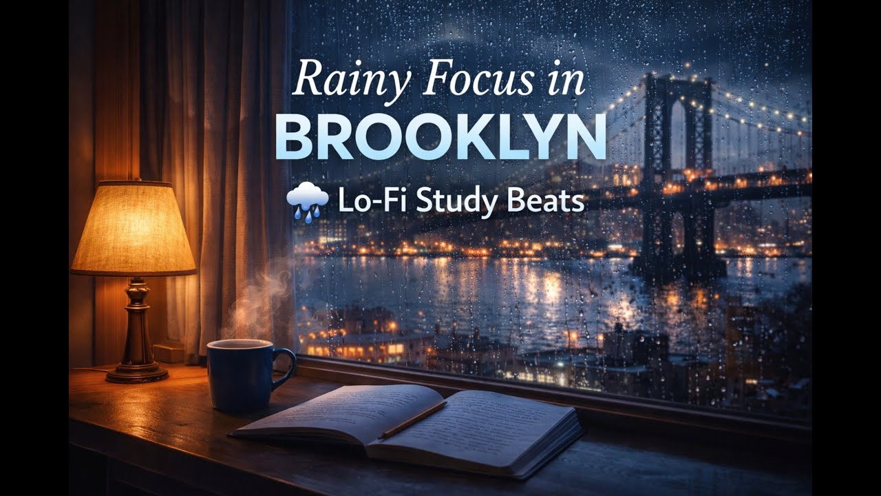 Rainy Focus in Brooklyn 🌧 Lo-Fi Study Beats