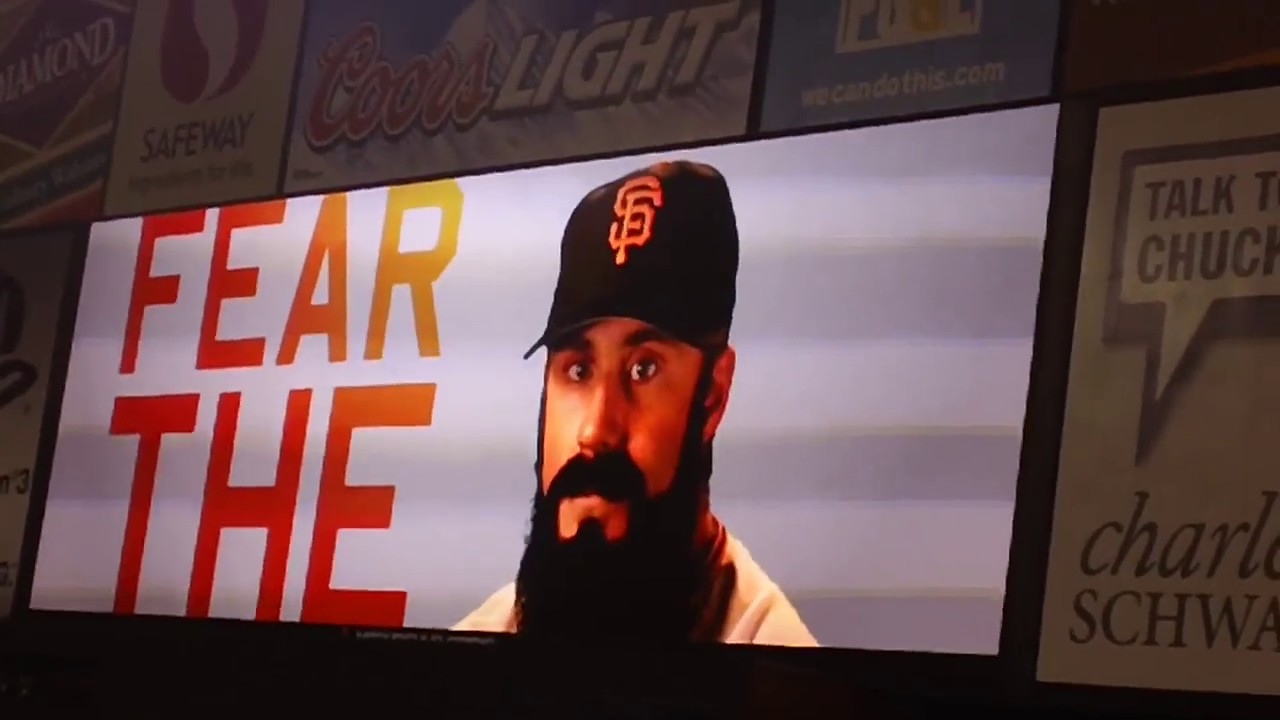 SF Giants closer Brian Wilson entrance -- 