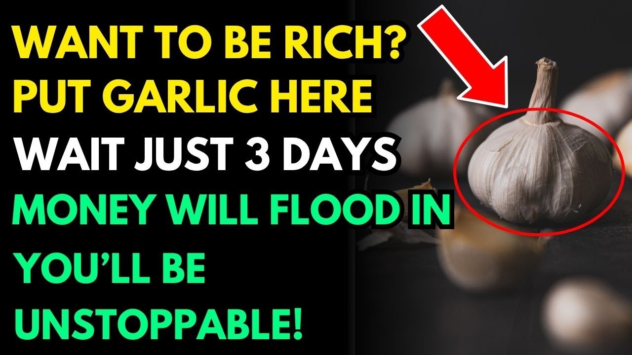 Положите сюда чеснок на 7 дней — деньги потекут рекой, несметное богатство! Попробуйте прямо сейчас!