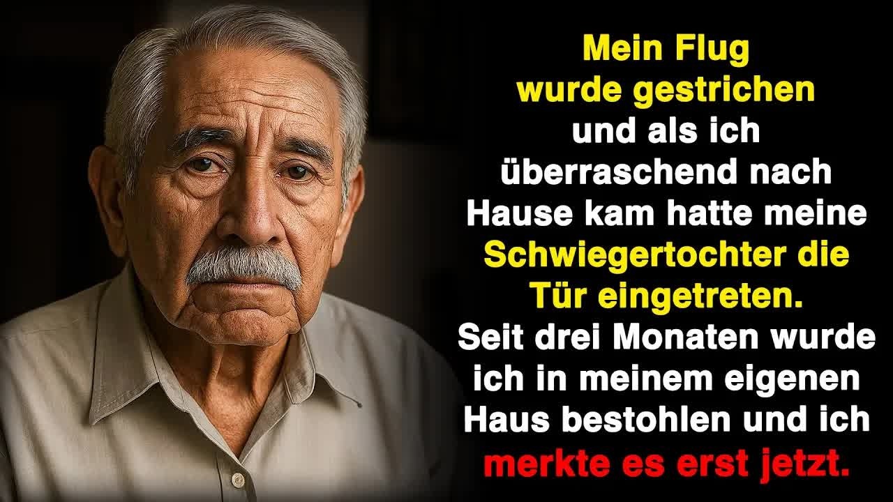 Mein Flug fiel aus, und zu Hause erwischte ich meine Schwiegertochter beim Einbrechen