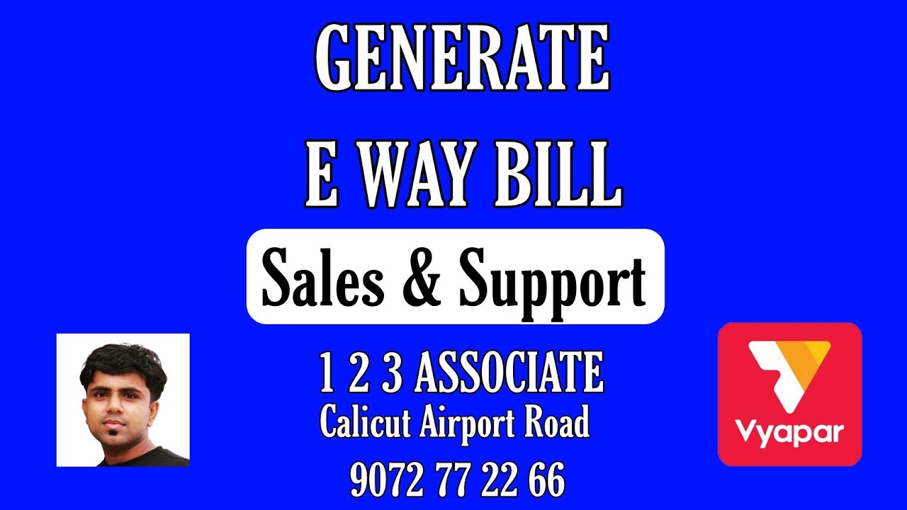 Vyapar billing software Generate E way bill